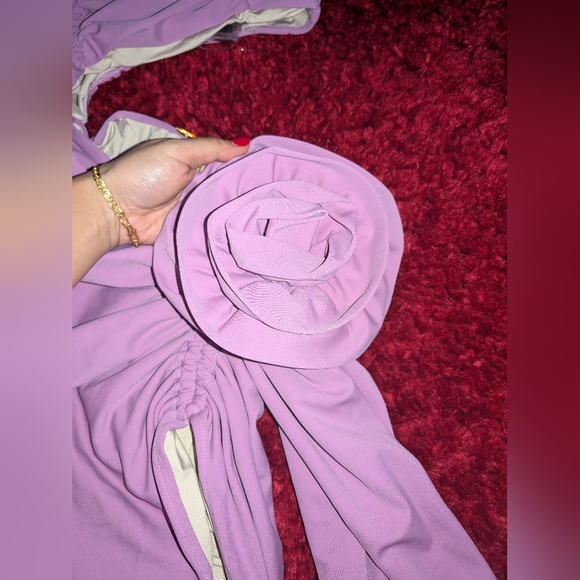 S-1. BAHIA MARIA MIA MINI DRESS IN ORCHID PURPLE - Picture 5 of 11